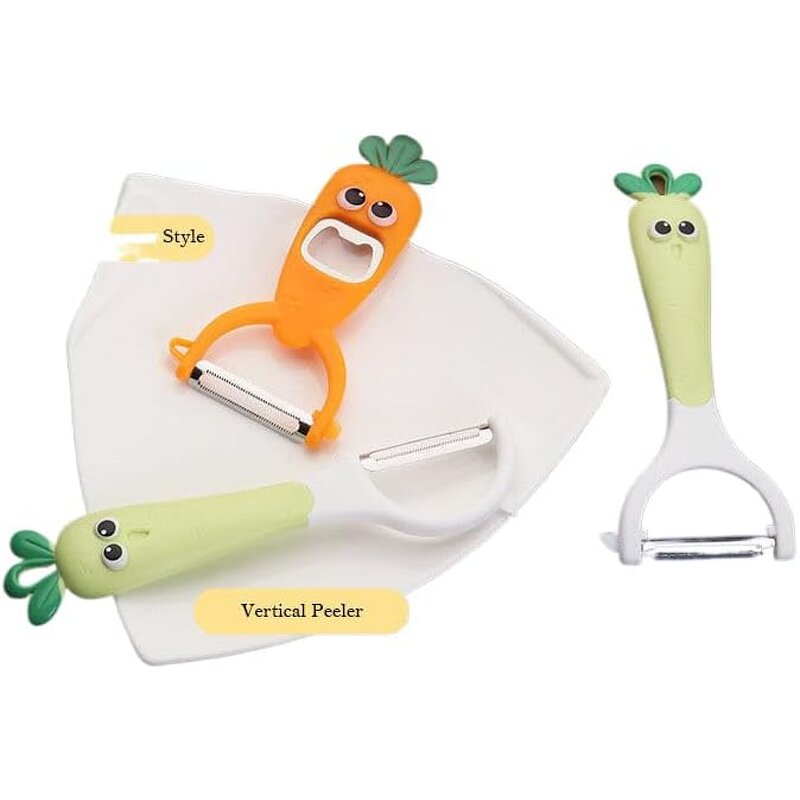 Kitchen Peeler Factory - OEM Cute Cartoon Carrot-Shaped Y-Type for Kids
