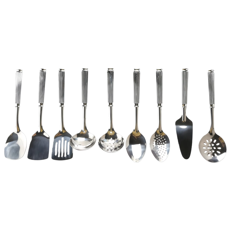 Kitchen Utensil Set Factory - OEM Stainless Steel 9 Piece Anti-Slip