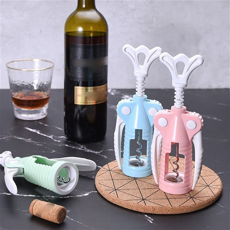 Wing Corkscrew Factory - OEM Portable Stainless Steel with Plastic Bottle Opener
