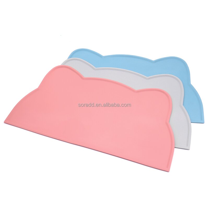 Pet Bowl Mat Factory - OEM Waterproof Spill Proof Silicone Easy