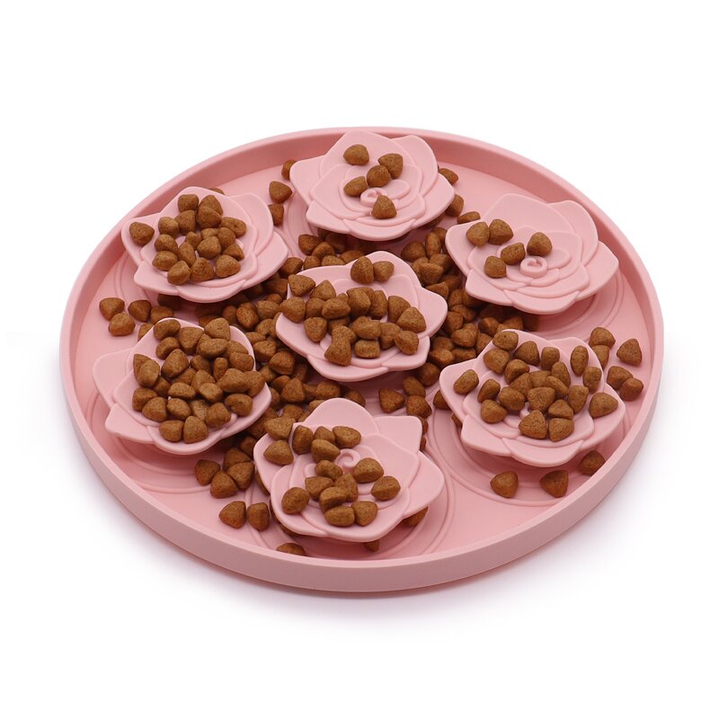 Pet Licking Mat Manufacturer - OEM 2024 New Rose-petal Silicone