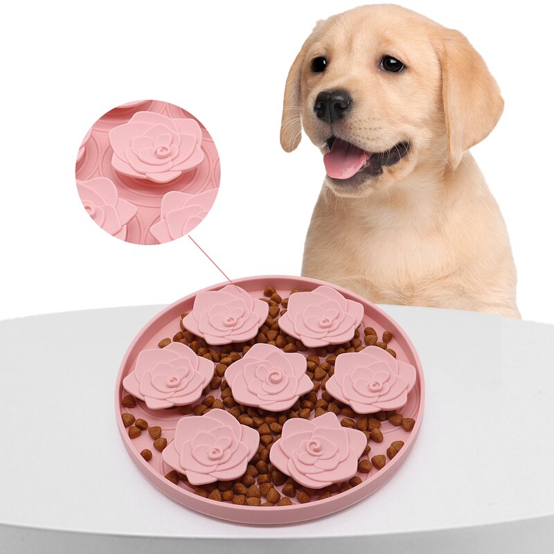 Pet Licking Mat Manufacturer - OEM 2024 New Rose-petal Silicone