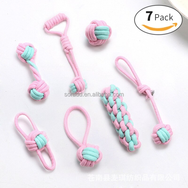 Dog Rope Toy Manufacturer - OEM Knotted Woven Eco-Friendly Cotton