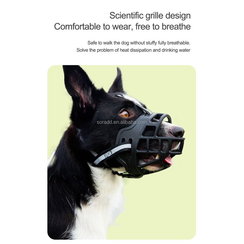 Dog Muzzle Factory - OEM Soft Silicone Basket Panting Allowed