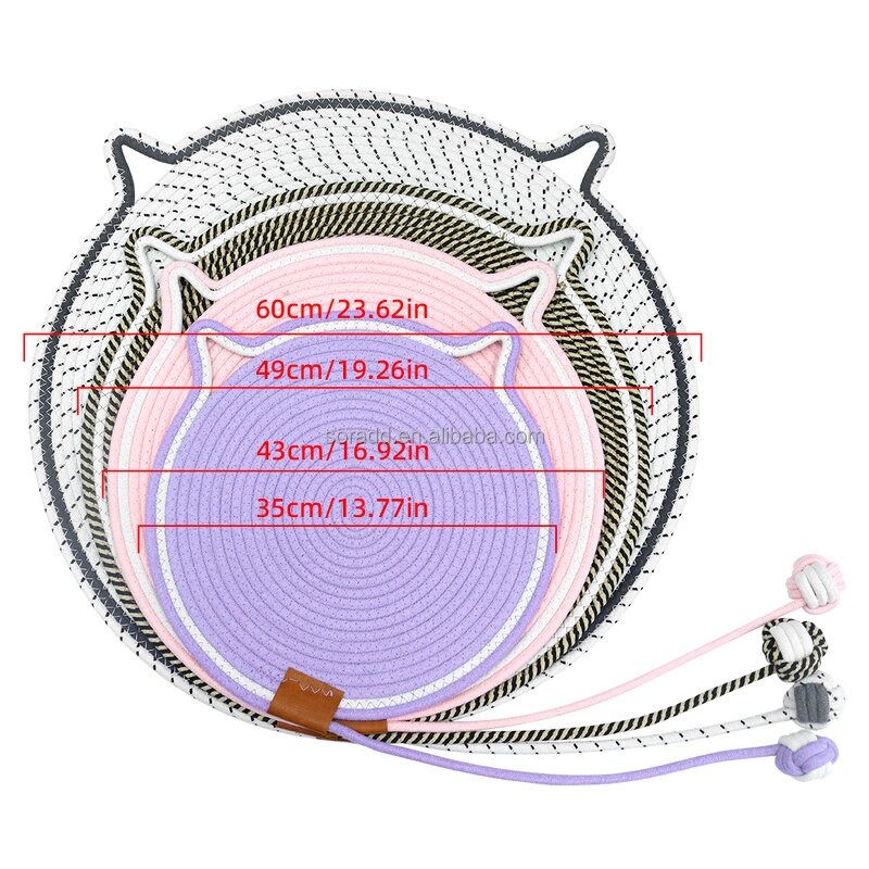 Cat Scratcher Nest Factory - OEM Cotton Cord Woven Natural Sisal