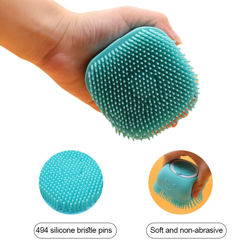 Pet Bath Brush Manufacturer - OEM Soft Silicone Shampoo Container