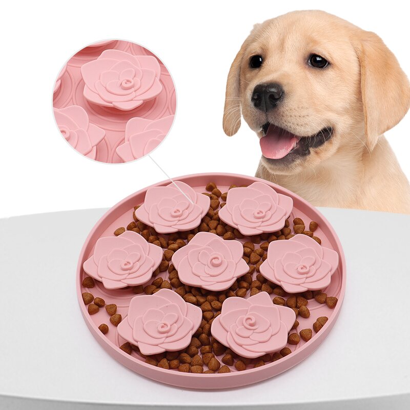 Pet Licking Mat Manufacturer - OEM 2024 New Rose-petal Silicone
