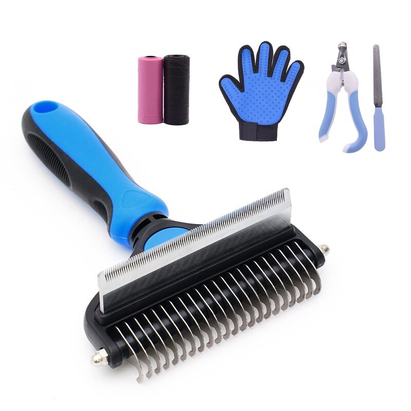 Pet Grooming Kit Factory - OEM ODM 5 in 1 Brush Set Glove