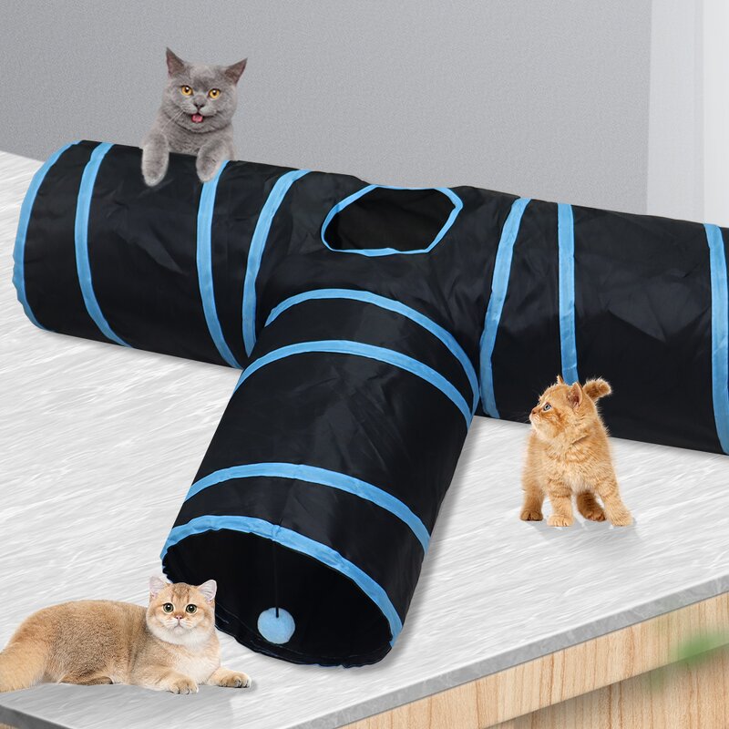 Cat Play Tunnel Manufacturer - OEM Factory Price Interactive 3 Way