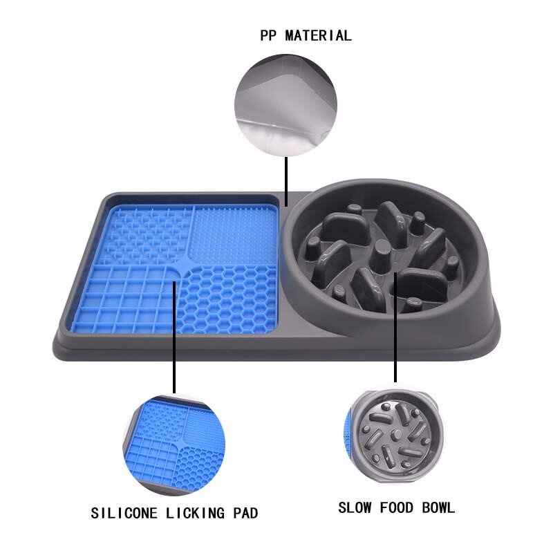 Pet Slow Feeder Bowl Factory - OEM ODM Private Label 2 in 1