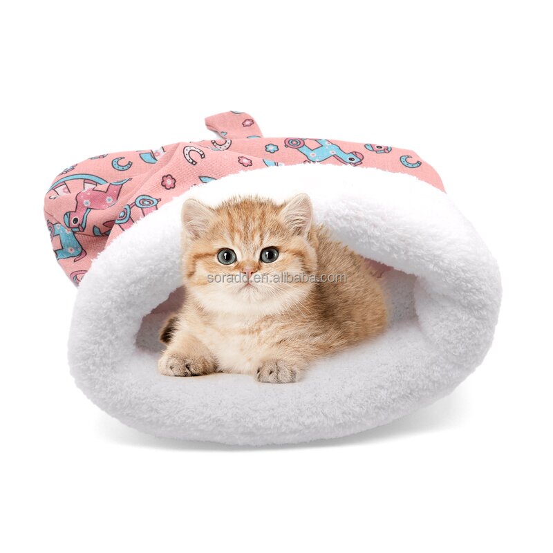 Cat Sleeping Bag Manufacturer - OEM Lamb Fleece Thickened Pocket