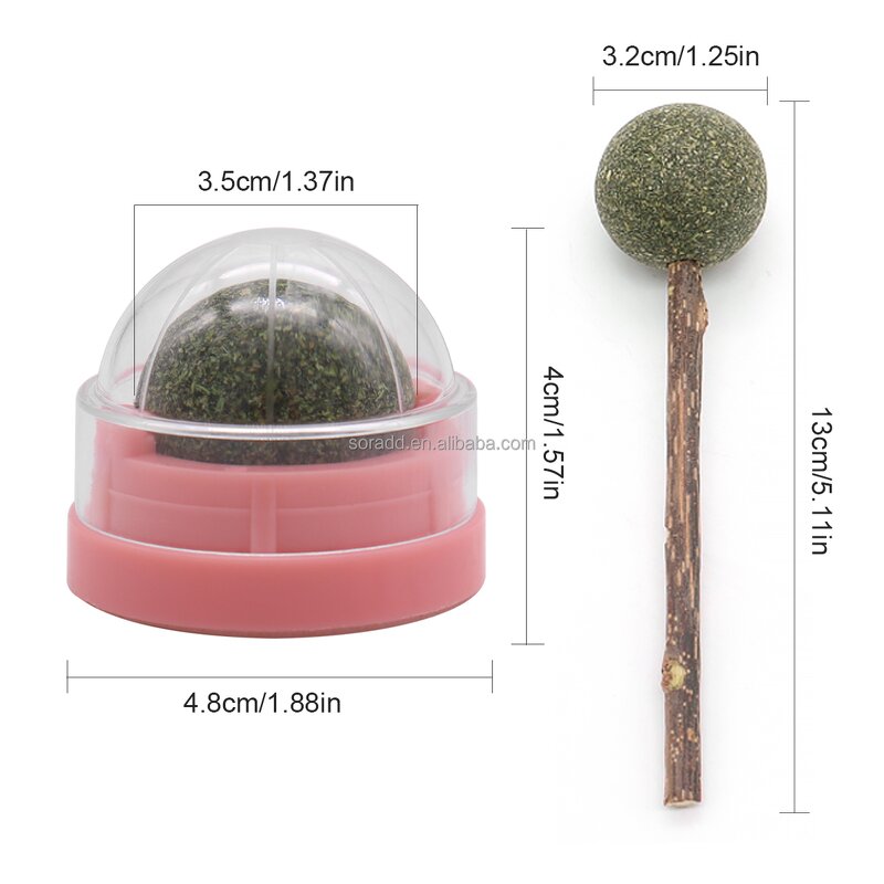 Catnip Ball Toy Factory - OEM Lickable Rotatable Silvervine