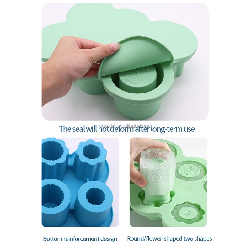 Stanley Cup Ice Mold Factory - OEM 6PCS Silicone Ice Cube Tray