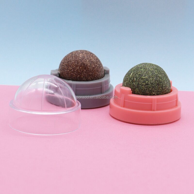 Catnip Ball Toy Factory - OEM Lickable Rotatable Silvervine