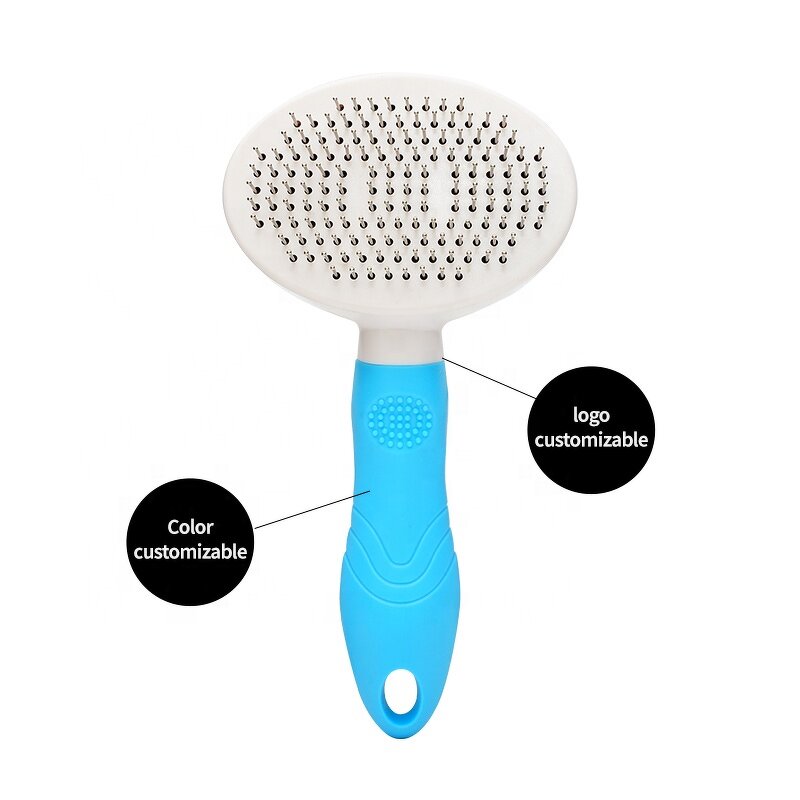 Pet Slicker Brush Factory - OEM Custom Logo Self Cleaning Comb