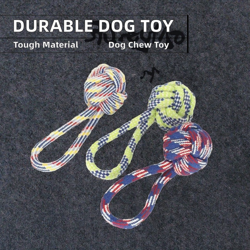 Dog Rope Chew Toy Factory - OEM Durably Colored Cotton Grinding