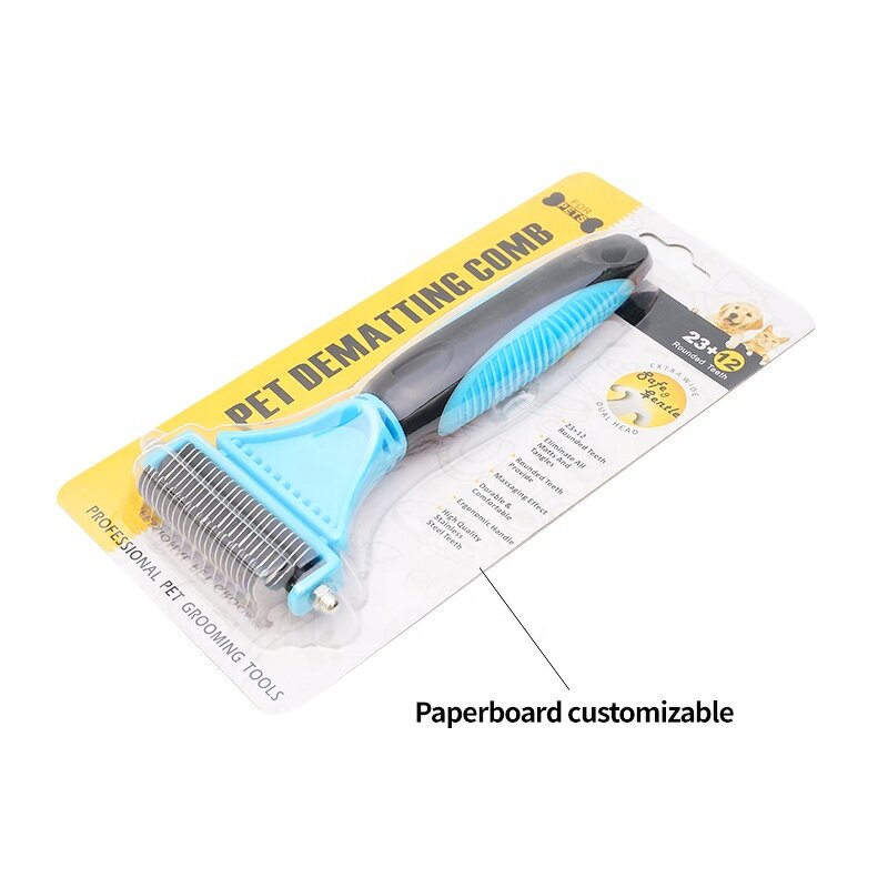 Pet Grooming Comb Factory - OEM Stainless Steel 23+12 Teeth