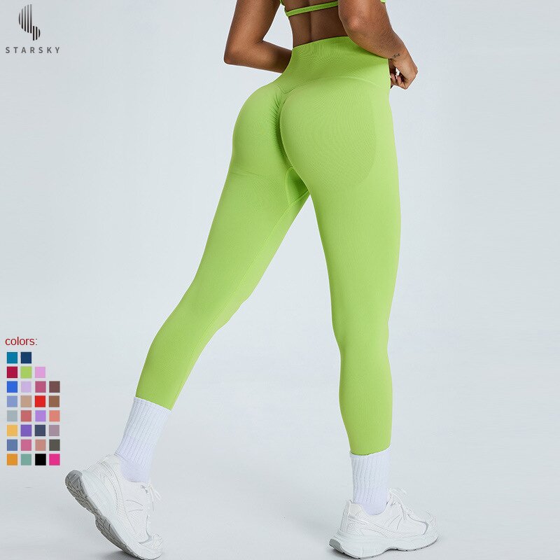 Women's Yoga Shorts Manufacturer - OEM Women's High Waist Breathable Seamless Hip Tight