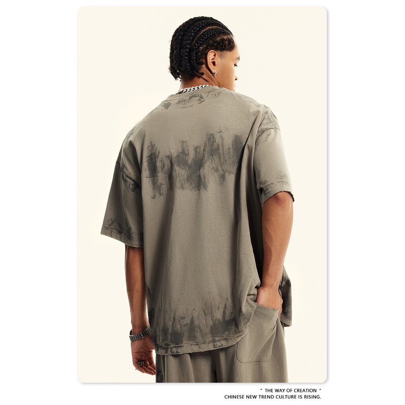 Men's Tank Top Supplier - OEM Custom Logo Cotton Vintage Street Style Casual Sport