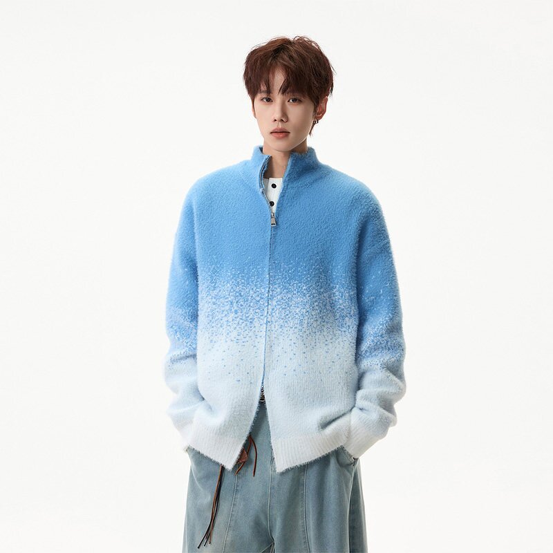 Men's Coat Supplier - OEM New Design Wholesale Custom Fur Collar Hooded Knitwear