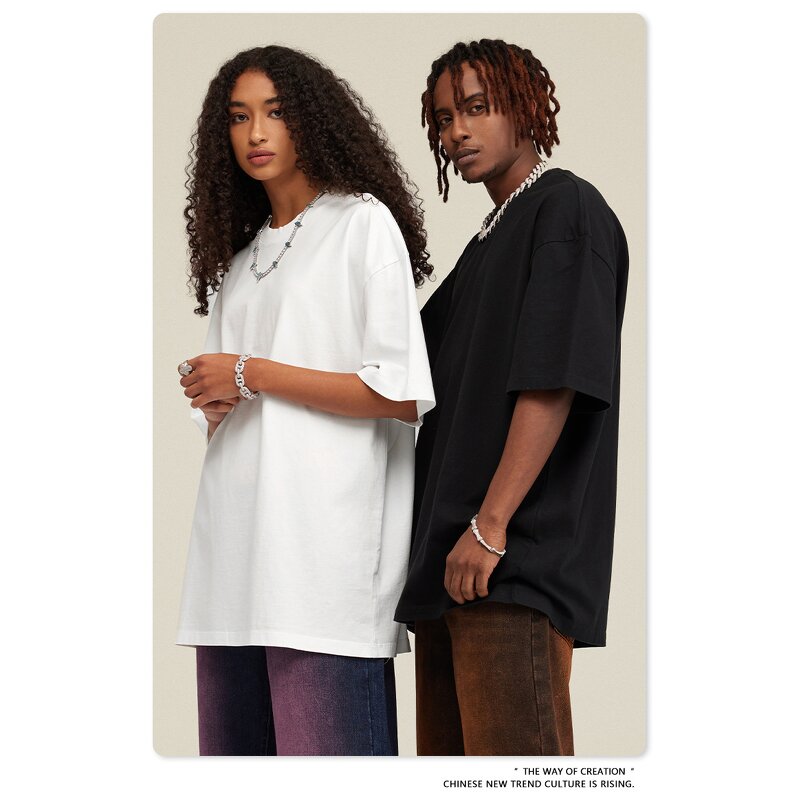 Men's T-Shirt Manufacturer - OEM Men's 2025 Oversize Cotton Jersey Fabric Washed Heavy