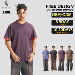 Men's T-Shirt Factory - OEM Custom Men's Sports Oversize Contrast Color Mesh
