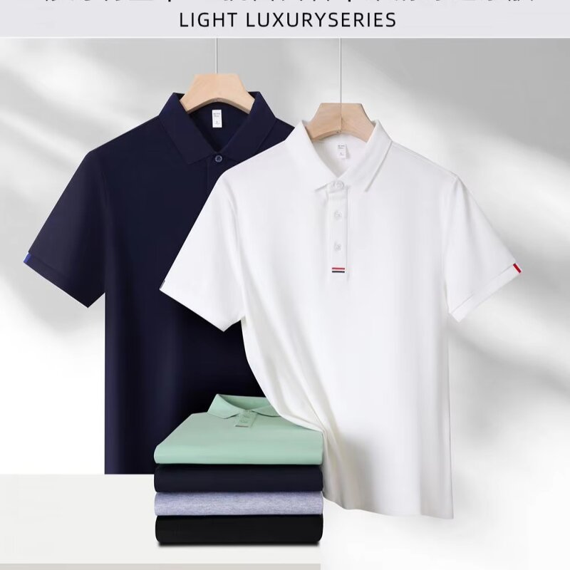 Men's Polo Shirt Supplier - OEM Custom Blank logo Cotton Polyester Knitted Button