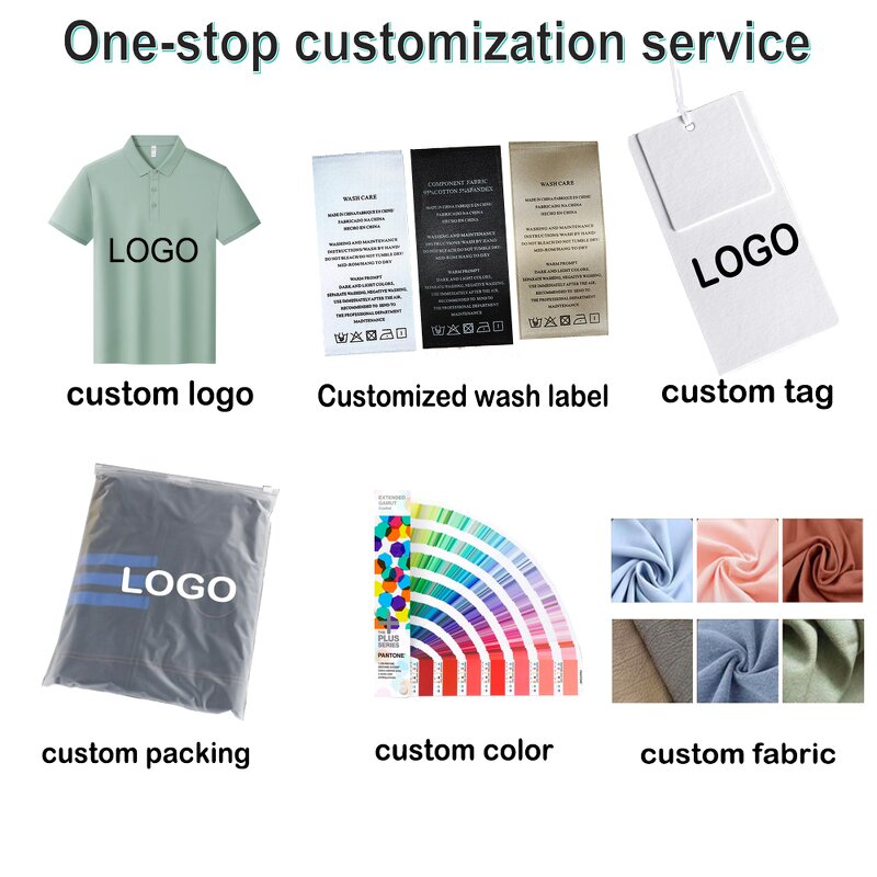 Men's Polo Shirt Manufacturer - OEM Custom Men's Slim Fit Printed Logo Breathable