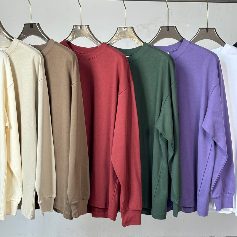 Men's T-Shirt Manufacturer - OEM Men's 280G Solid Terry Short Sleeve Cropped