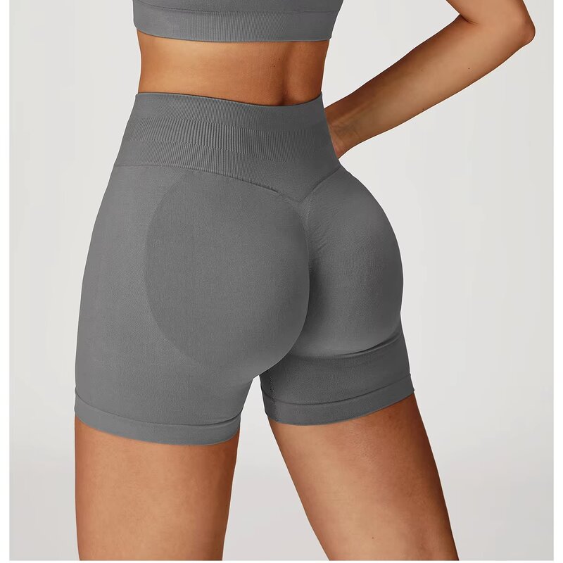 Women's Yoga Shorts Supplier - OEM Women's High-Waist Running Breathable Quick-Drying