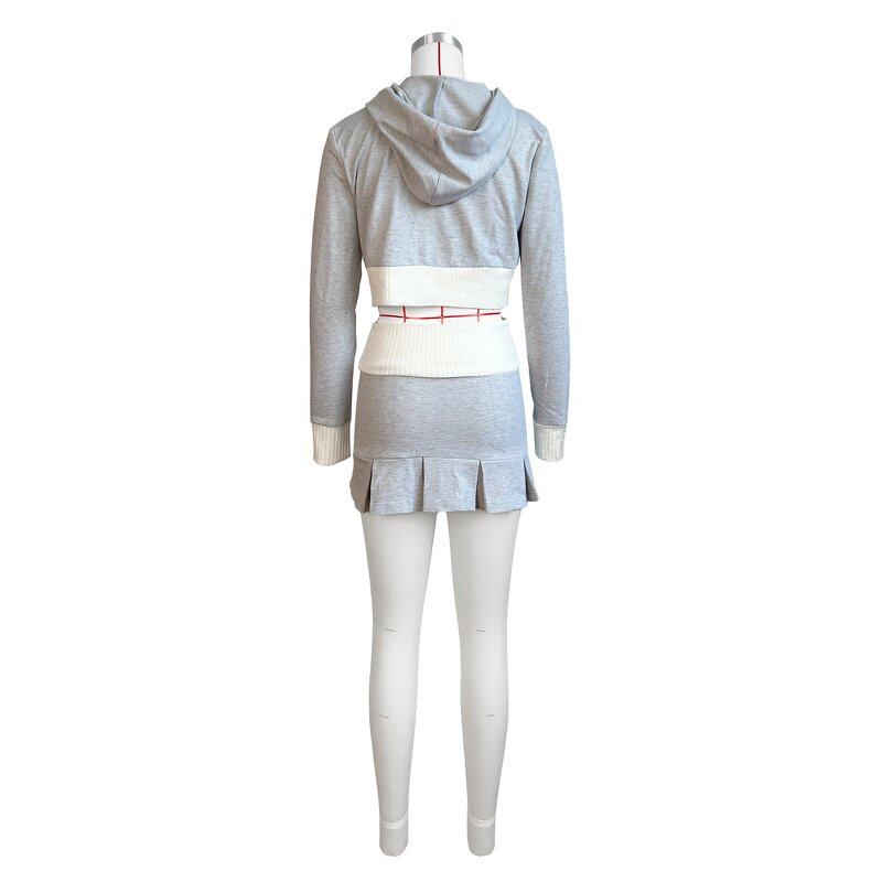 Women's Suit Set Manufacturer - OEM 2024 Summer Woolen Golf Sports Leisure Pleated Skirt