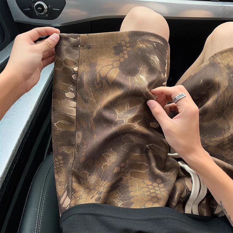 Men's Denim Shorts Supplier - OEM New High Street Vintage Washed Casual Loose