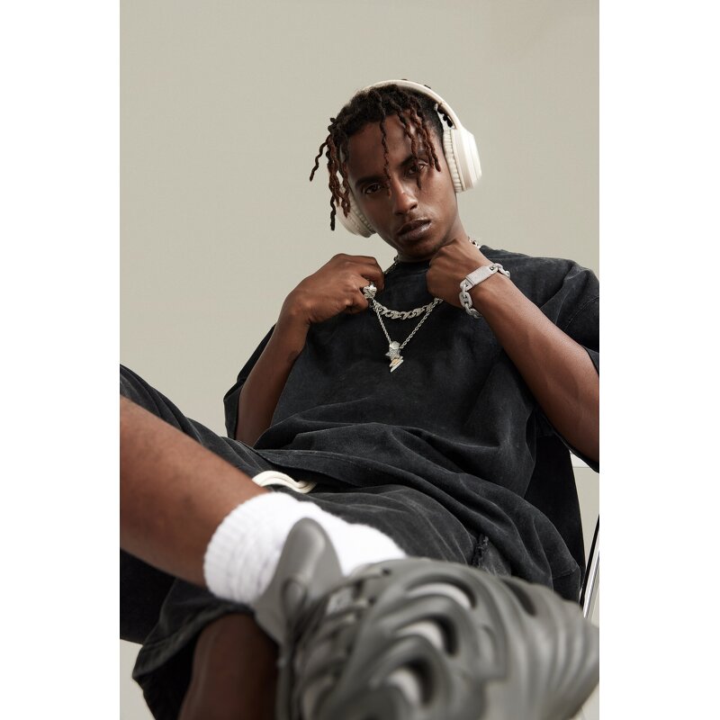 Men's T-Shirt Factory - OEM Vintage Acid Washed Oversized Loose Fit Streetwear Blank