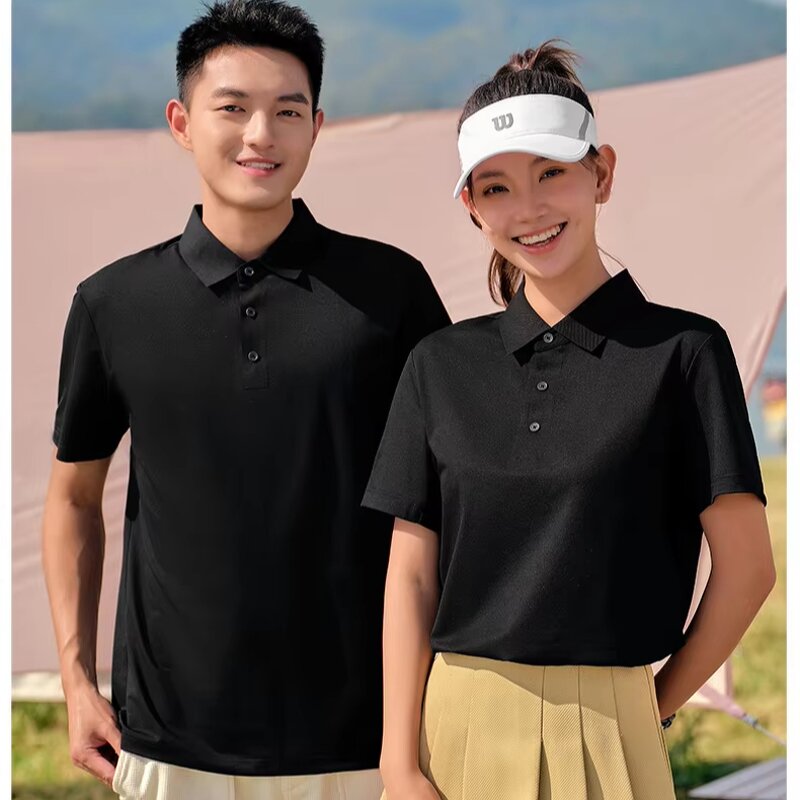 Men's Polo Shirts Supplier - OEM Men's Casual Short-Sleeved Knitted Custom Logo