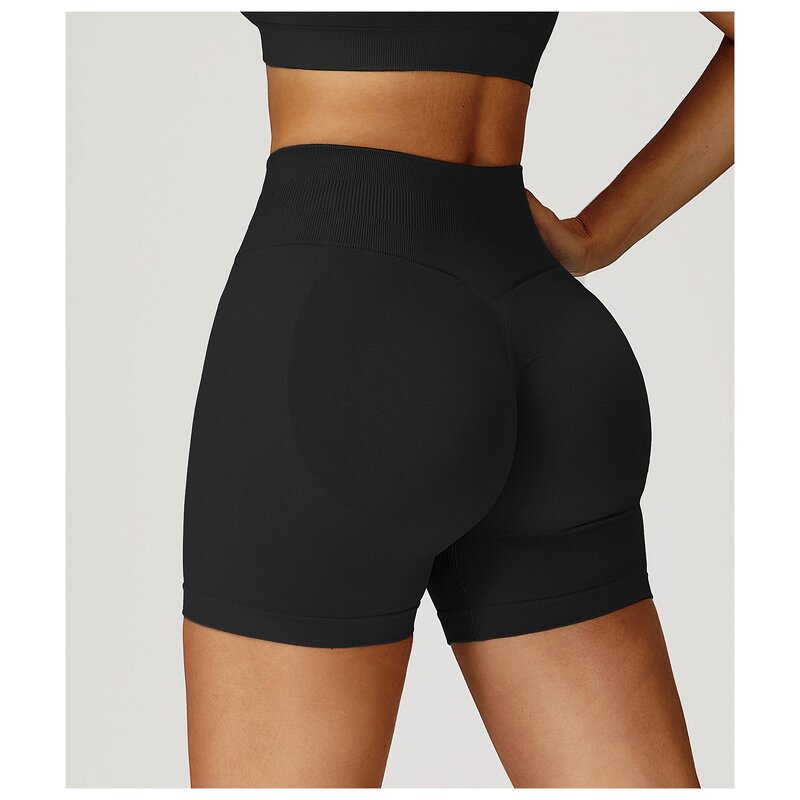 Women's Yoga Shorts Supplier - OEM Women's High-Waist Running Breathable Quick-Drying