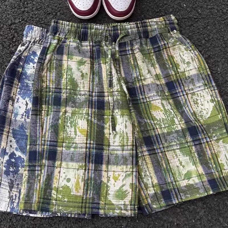 Men's Cargo Shorts Supplier - OEM Men's Cropped Retro Mid Waist Casual Loose