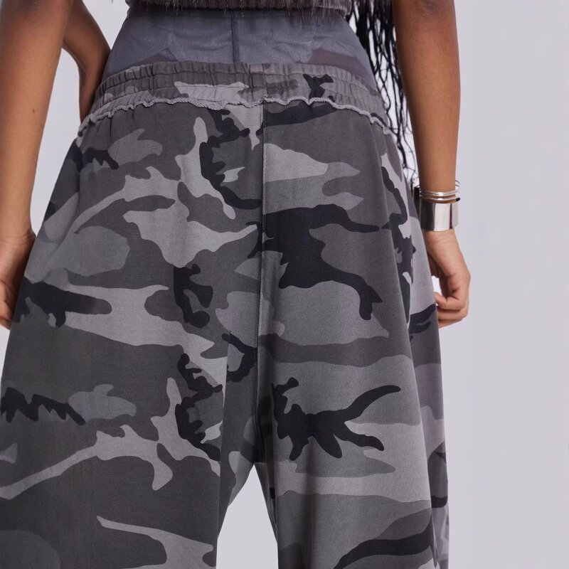 Women's Sweatpants Manufacturer - OEM Women's Casual Ripped Oversized Street Loose