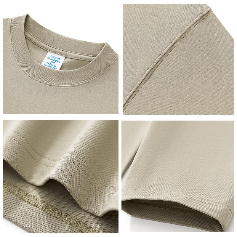 Men's T-Shirt Supplier - OEM Men's Academic Style V-Neck UPF50 Sunscreen Fabric