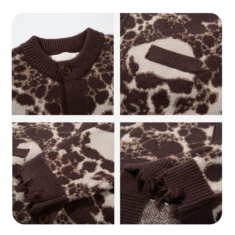 Men's Pullover Sweater Manufacturer - OEM Winter Men's Fashion Retro Tie Dye Gradient