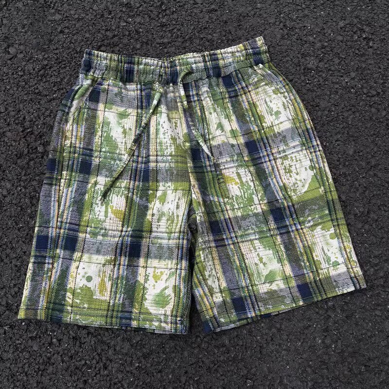 Men's Cargo Shorts Supplier - OEM Men's Cropped Retro Mid Waist Casual Loose