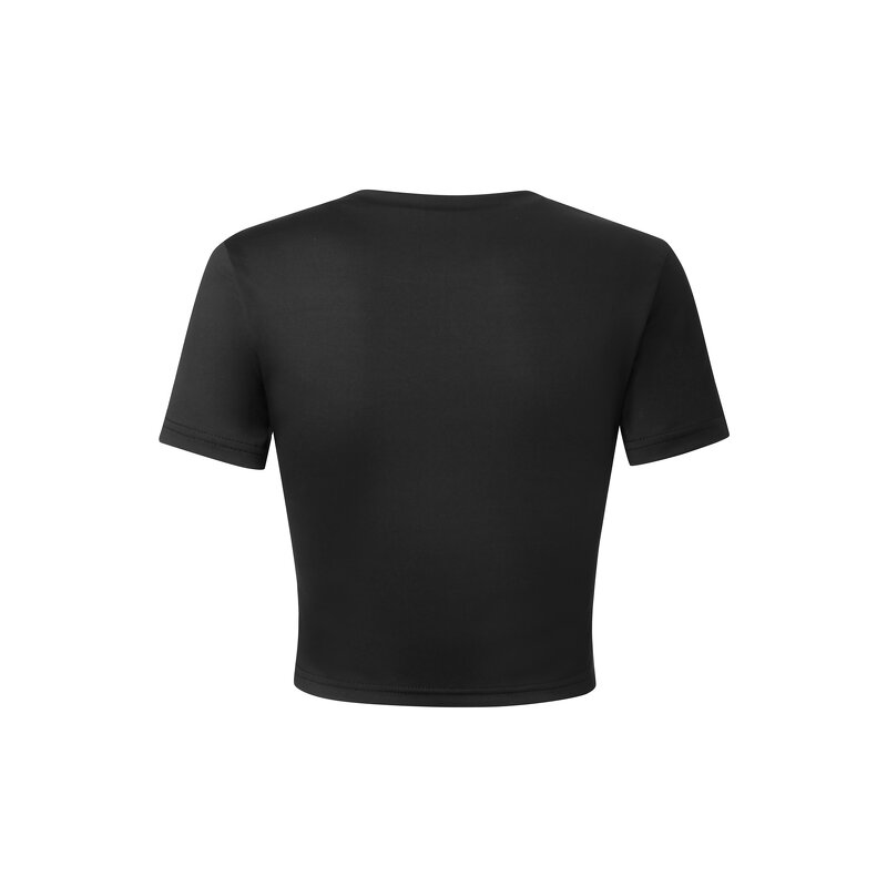 Women's T-Shirt Supplier - OEM Custom Women's Slim Solid Breathable Blank Short Sleeve