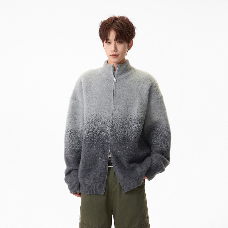 Men's Coat Supplier - OEM New Design Wholesale Custom Fur Collar Hooded Knitwear