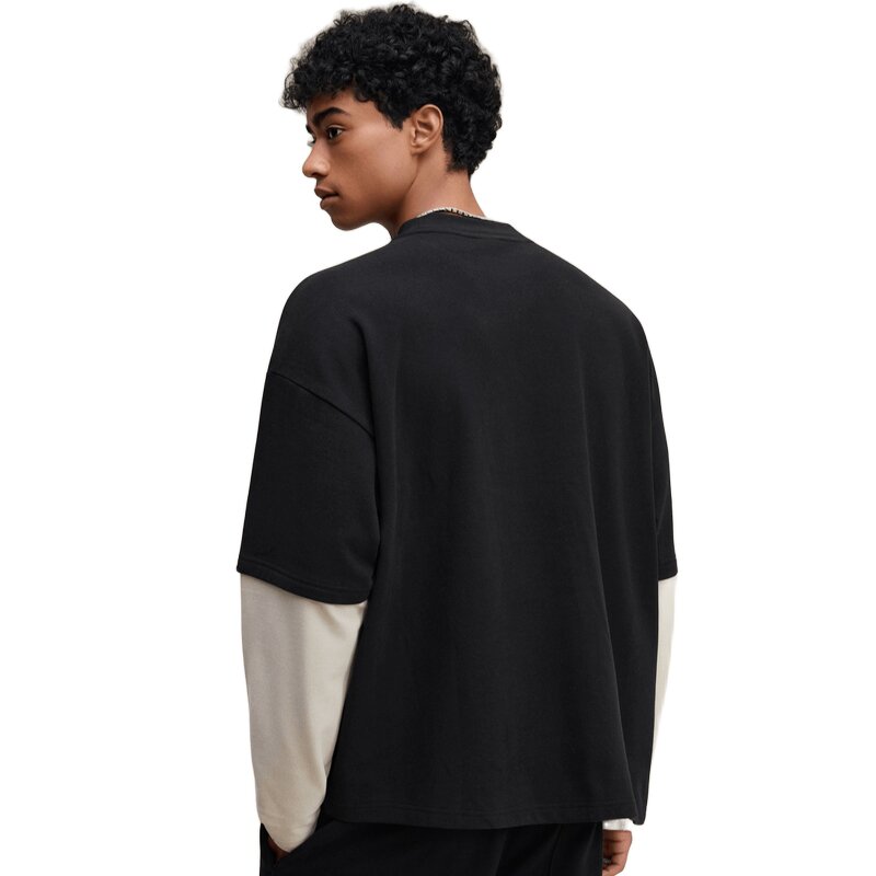 Men's T-Shirt Manufacturer - OEM Men's 270G Heavy Cotton Long Sleeve Comfortable