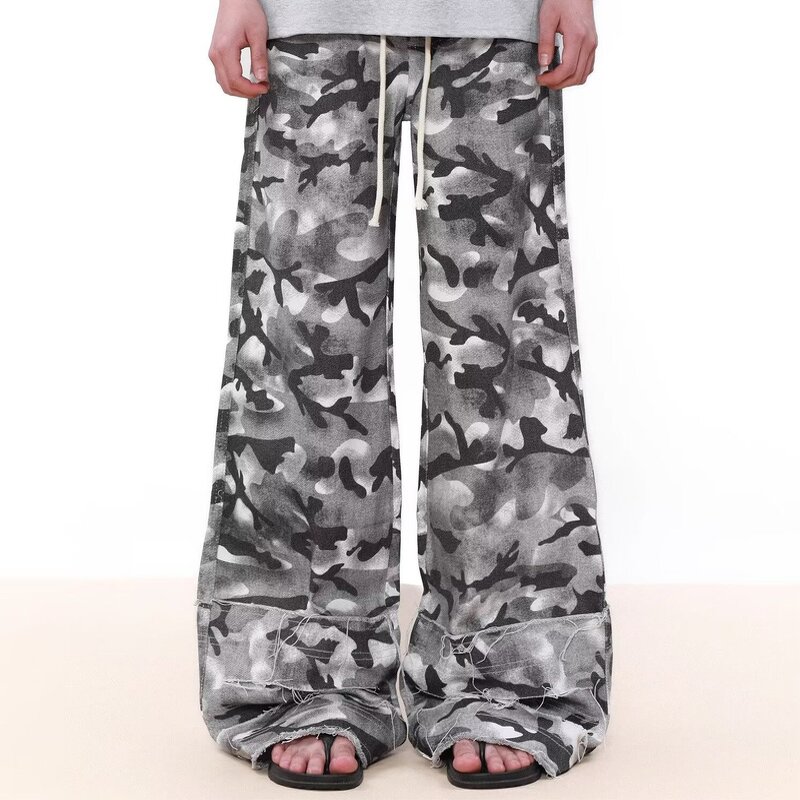 Men's Casual Pants Factory - OEM Men's Loose Fit Oversized Mid Waist Sports Style