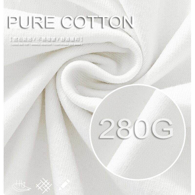 Men's T-Shirts Factory - OEM Boxy Fit Double Two-piece 280G Pure Cotton