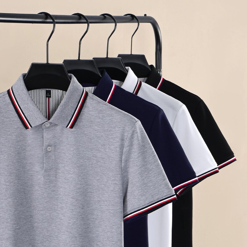 Men's Polo Shirts Manufacturer - OEM New 380G Heavy Terry Fabric Full Sleeves