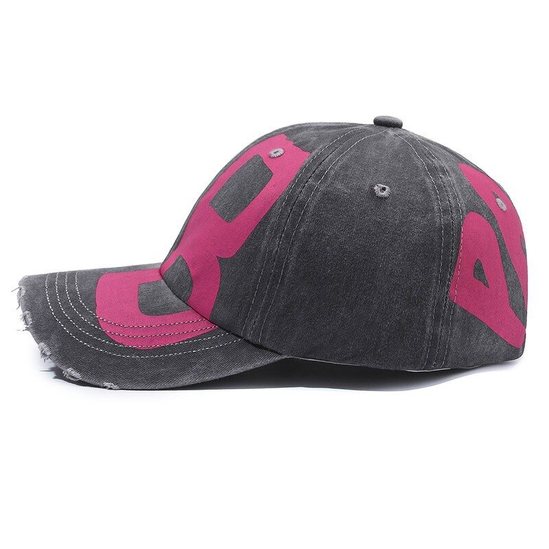 Men's Baseball Cap Manufacturer - OEM American Vintage Washed Custom Embroidery 6 Panel