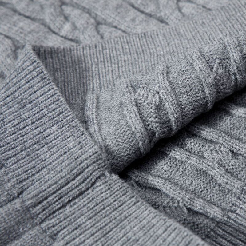 Men's Cardigan Manufacturer - OEM 2025 Winter Retro Loose High Collar Knitted Casual