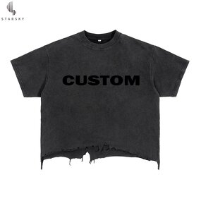 Men's T-Shirt Factory - OEM Men's Casual 305G Heavy Pure Cotton Long Sleeve