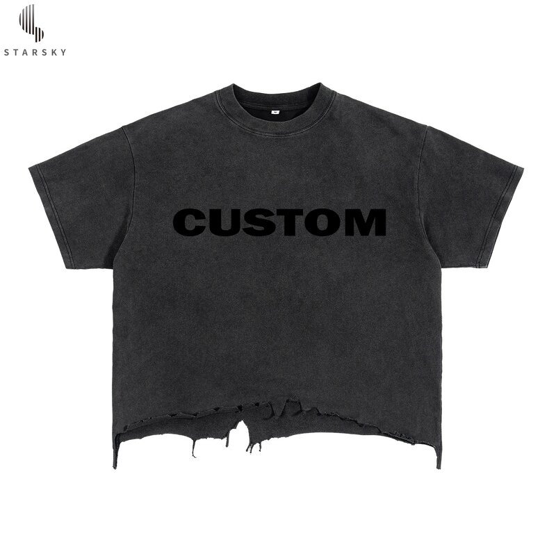 Men's T-Shirt Factory - OEM Men's Casual 305G Heavy Pure Cotton Long Sleeve